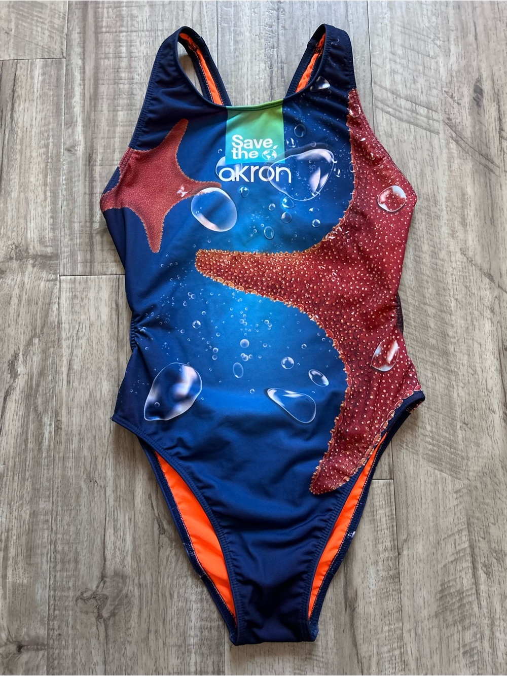 Akron Sea Star eco-sustainable swimsuit star fish nature ocean swim Italy